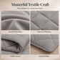 📢📢40% OFF !! ⏰ 3-Piece Quilted Comforter Set with Shams – All-Season Microfiber