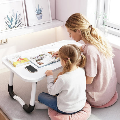 📢📢40% OFF !! ⏰Foldable Laptop Bed Table with Cup Holder