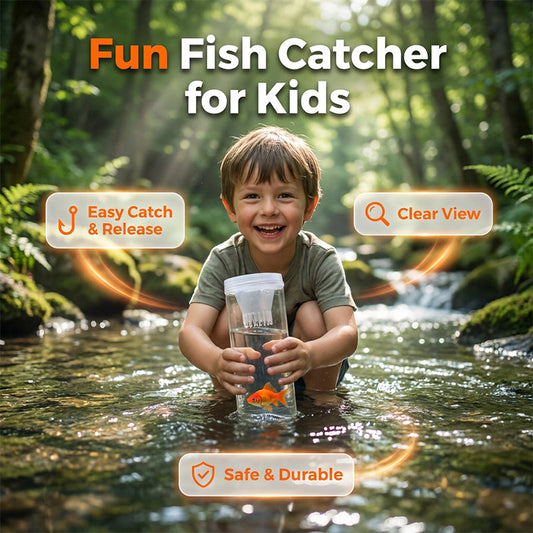 📢📢40% OFF !! ⏰ Children Outdoor Adventure Fish Catching Bottle Toy