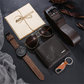 📢📢50% OFF !! ⏰Men's 7-Piece Gift Set with Watch Wallet Belt Sunglasses Keychain