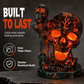 📢📢40% OFF !! ⏰Halloween Resin Skull Lamp Glowing Tabletop Ornament