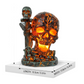 📢📢40% OFF !! ⏰Halloween Resin Skull Lamp Glowing Tabletop Ornament