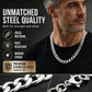 📢📢40% OFF !! ⏰ Silver Tone Stainless Steel Chain Necklace