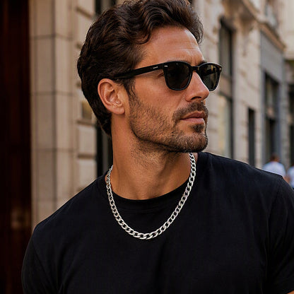 📢📢40% OFF !! ⏰ Silver Tone Stainless Steel Chain Necklace