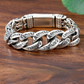 📢📢40% OFF !! ⏰ Men's Retro Mantra Bracelet – Six-Syllable Design, Stylish & Meaningful – Vintage Silver Finish with Dual-Chain Look ✨