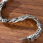 📢📢40% OFF !! ⏰ Men's Retro Mantra Bracelet – Six-Syllable Design, Stylish & Meaningful – Vintage Silver Finish with Dual-Chain Look ✨