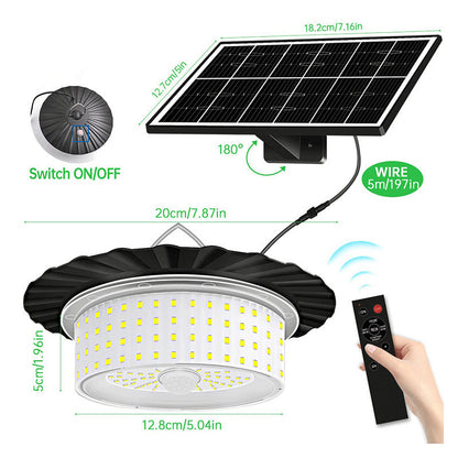 📢📢50% OFF !! ⏰Solar Pendant Light – 360° glow, IP65 & 4 brightness levels ✨