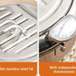🍤 304 Stainless Steel Japanese Tempura Fryer Pot – Mini Deep Frying Pan with Thermometer & Oil Drain Rack