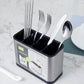 Space-Saving Stainless Steel Kitchen Utensil Holder