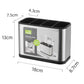 Space-Saving Stainless Steel Kitchen Utensil Holder