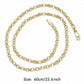 📢📢40% OFF !! ⏰Women's Elegant Gold Plated Flat Chain Necklace