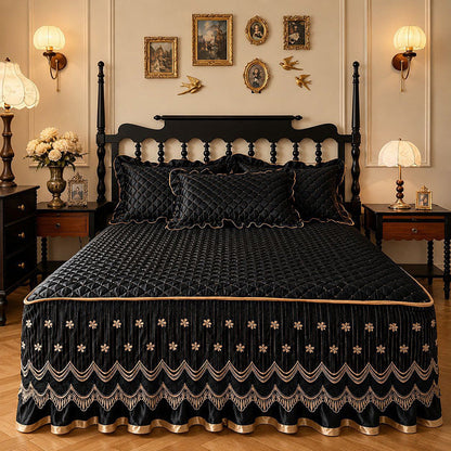 📢📢40% OFF !! ⏰Breathable Quilted Full-Coverage Bed Skirt