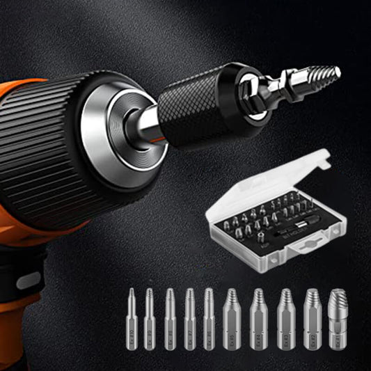 📢📢40% OFF !! ⏰ 22PCS Screw Extractor Set – Alloy steel, removes rusted & stripped bolts ✨