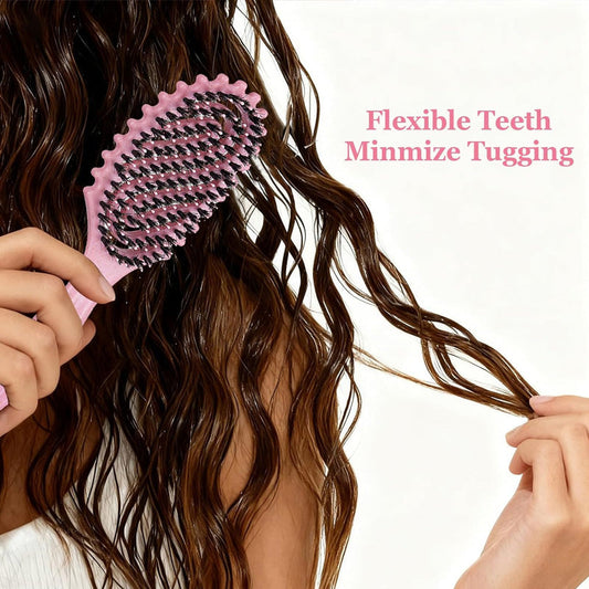 📢📢40% OFF !! ⏰Vented Boar Bristle Brush for Curly Hair