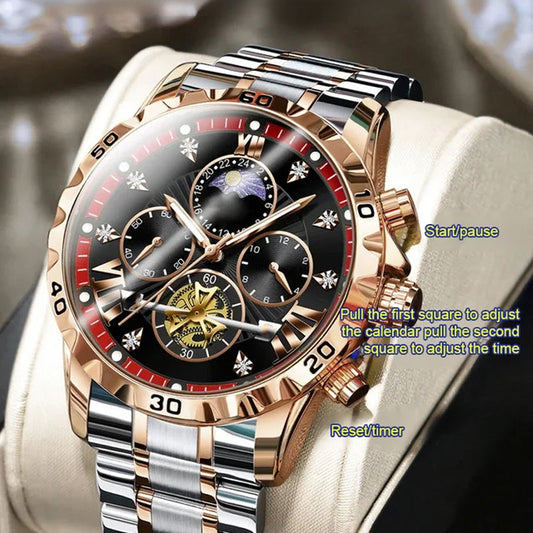 📢📢70% OFF !! ⏰Luminous Flywheel Watch – Waterproof, quartz & stylish ✨
