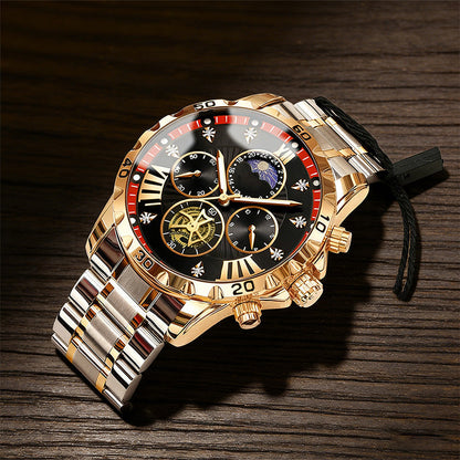 📢📢70% OFF !! ⏰Luminous Flywheel Watch – Waterproof, quartz & stylish ✨