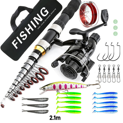 📢📢40% OFF !! ⏰Complete Travel Fishing Gear Set & Carrying Bag