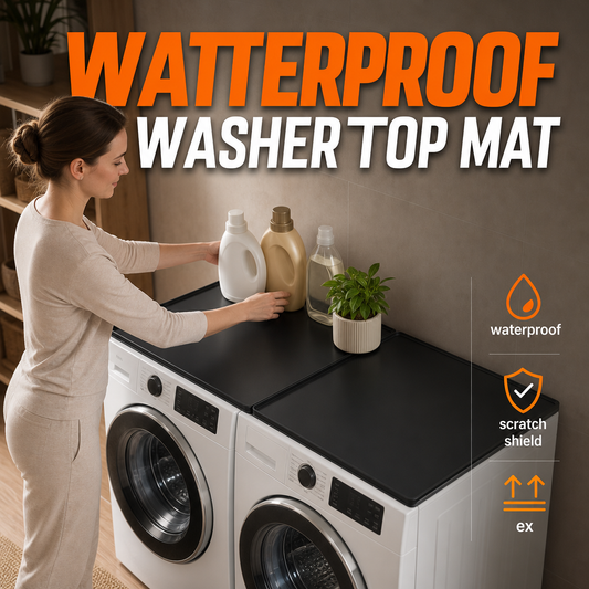 📢📢40% OFF !! ⏰ Silicone Washing Machine Top Protector Mat – Waterproof, Neat, Durable ✨