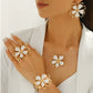 📢📢50% OFF !! ⏰Elegant Double Layer Hollow Flower Jewelry