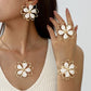 📢📢50% OFF !! ⏰Elegant Double Layer Hollow Flower Jewelry
