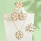 📢📢50% OFF !! ⏰Elegant Double Layer Hollow Flower Jewelry