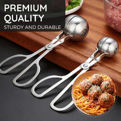 📢📢40% OFF !! ⏰ Stainless Steel Meatball Maker – 304 Food-Grade Steel, Non-Stick Smooth Surface & One-Press Design – Perfect Meatballs in Seconds ✨