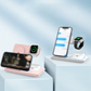📢📢40% OFF !! ⏰ Foldable 3-in-1 Wireless Charging Station – 15W Charger for Phone, Watch & Earbuds