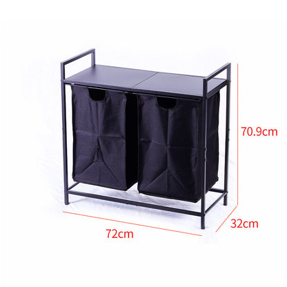 📢📢40% OFF !! ⏰Dual Sorter Laundry Hamper with Storage Shelf