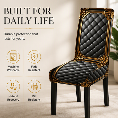 📢📢BUY 5 GET 5 FREE  !! ⏰ Washable Stretch Chair Cover – Snug fit, durable & easy‑clean ✨