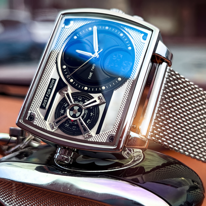 📢📢50% OFF !! ⏰Men's Square Luminous Watch with Dual Chronograph