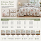 📢📢50% OFF !! ⏰All Season Brushed Floral Bedding Set 2 or 3 Piece Duvet Cover and Pillowcase Set🌿