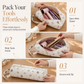 📢📢40% OFF !! ⏰Portable Quilted Travel Storage Bag with Handle for Hair Dryer Curling Iron and Hair Straightener🐆