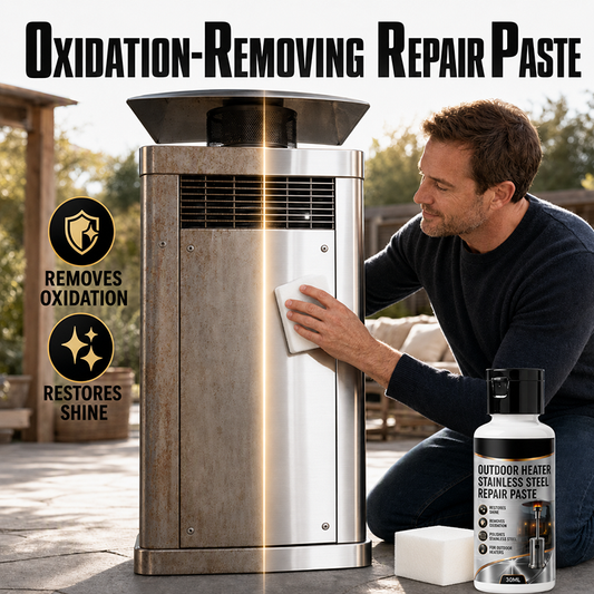 📢📢BUY 5 GET 5 FREE !! ⏰ Steel Repair Paste – Heat-Resistant Formula for Outdoor Heaters, Removes Oxidation & Restores Polished Shine – Durable Metal Care ✨