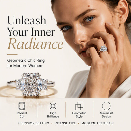 📢📢40% OFF !! ⏰Elegant Square Cut Zircon Ring