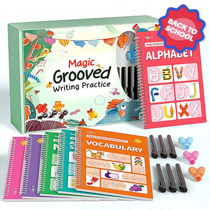 📢📢40% OFF !! ⏰Magic Grooved Copybook Writing Practice Set