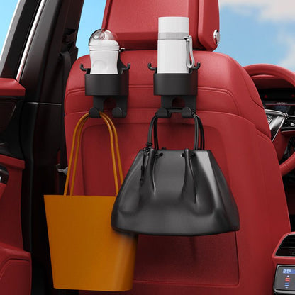 📢📢40% OFF !! ⏰Car Seat Headrest Cup Holder with Hooks
