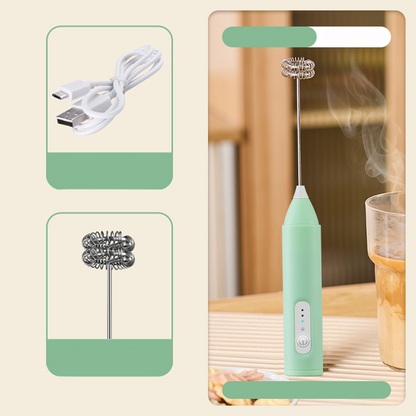 📢📢40% OFF !! ⏰Electric Drink Foam Mixer