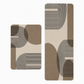 Nordic Style Faux Cashmere U-Shaped Toilet Mat Bathroom Floor Rug