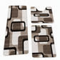 Nordic Style Faux Cashmere U-Shaped Toilet Mat Bathroom Floor Rug