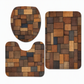 Nordic Style Faux Cashmere U-Shaped Toilet Mat Bathroom Floor Rug