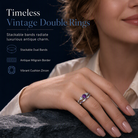 Women's Fashion Micro Pave Zircon Ring with Imitation Gemstone for Engagement and Couples