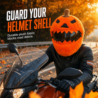 📢📢40% OFF !! ⏰Funny Plush Motorcycle Helmet Cover Universal Fit Cartoon and Holiday Protective Sleeve for Christmas Halloween Outdoor Riding