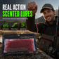 📢📢50% OFF !! ⏰Simulation Earthworm Soft Fishing Lures Shrimp Scented Artificial Worm Baits for Freshwater and Saltwater Pack of 50 or 100