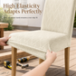 Stretch Jacquard Dining Chair Cover Universal Elastic Chair Slipcover for Home and Hotel Dustproof and Stain Resistant