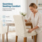 Stretch Jacquard Dining Chair Cover Universal Elastic Chair Slipcover for Home and Hotel Dustproof and Stain Resistant