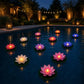📢📢50% OFF !! ⏰LED Waterproof Floating Lotus Lights