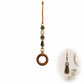 📢📢40% OFF !! ⏰  Decorative Beaded Towel Hanger with Wooden Ring – Rustic, Artisanal, Multi-use ✨