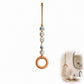 📢📢40% OFF !! ⏰  Decorative Beaded Towel Hanger with Wooden Ring – Rustic, Artisanal, Multi-use ✨