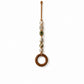 📢📢40% OFF !! ⏰  Decorative Beaded Towel Hanger with Wooden Ring – Rustic, Artisanal, Multi-use ✨