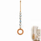 📢📢40% OFF !! ⏰  Decorative Beaded Towel Hanger with Wooden Ring – Rustic, Artisanal, Multi-use ✨
